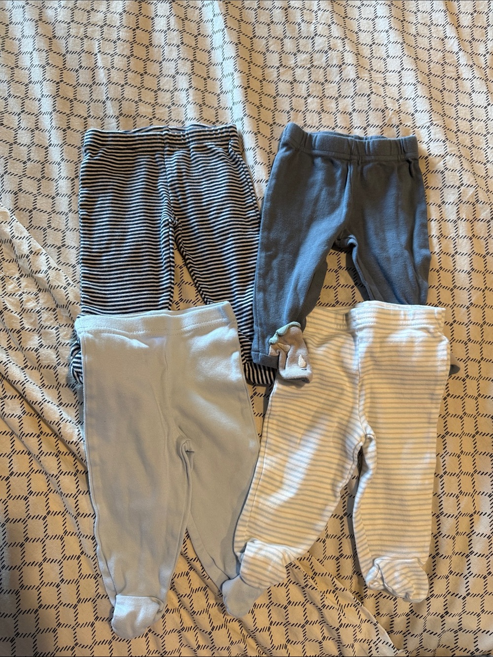 Baby Boy Footed Pants Set - 3 Months